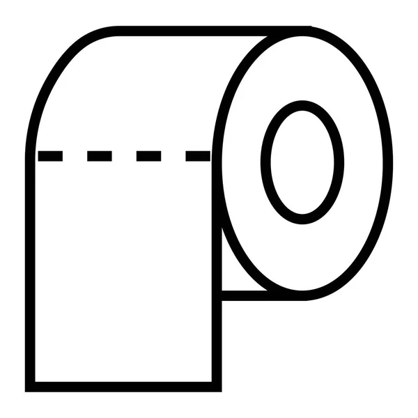 Simge Tuvalet Kağıdı Grafik Tasarım Tek Simge Vektör Çizim — Stok Vektör