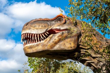 Dev bir etobur dinozor büyük baş