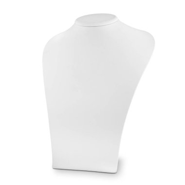 Boş Takı Standı büstü beyaz gölge izole zincirleri için