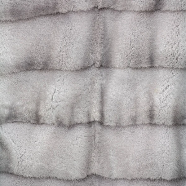 Текстура натурального серого блестящего меха — стоковое фото