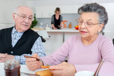 retirement senior couple lifestyle living concept clipart
