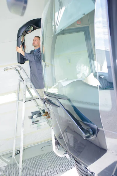 Fitting Coach Wing Mirror — Stock Photo, Image