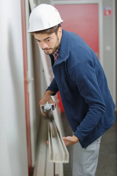 Professional Worker Construction Site — Stock Photo, Image