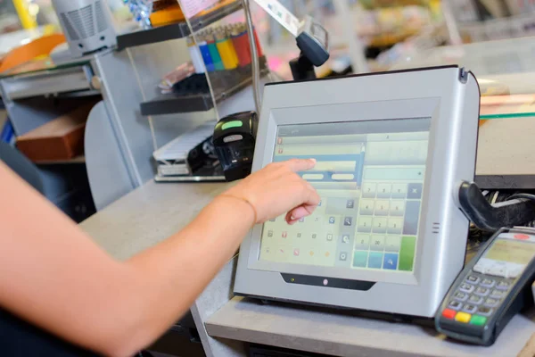 Close Cashier — Stock Photo, Image