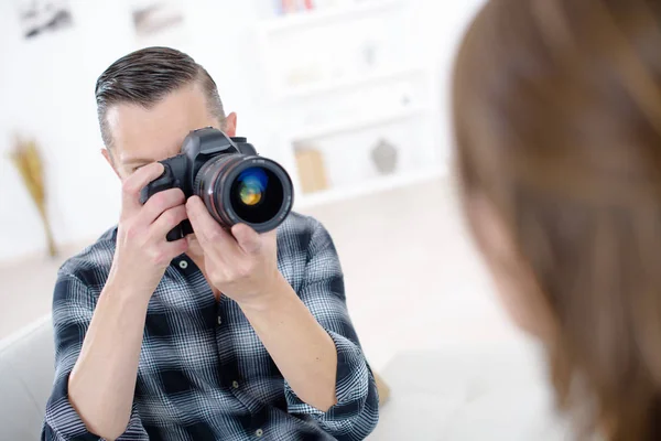 Picturing Woman Photograph — Stock Photo, Image