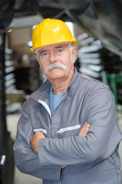 Trabajador Industrial Posando — Foto de Stock