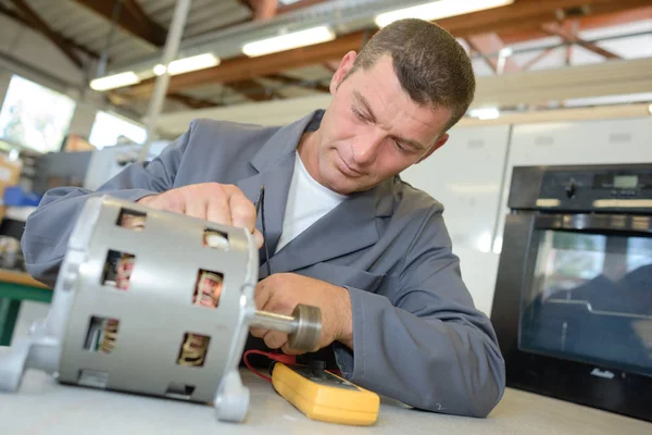 Drukke Werker Man — Stockfoto