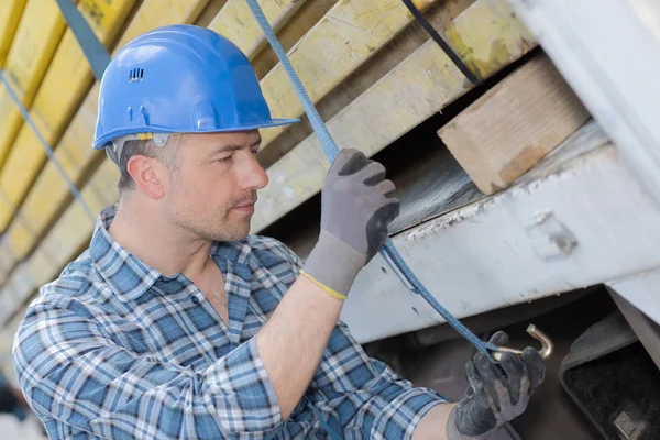 Vorbereitung Der Schnüre Für Den Transport — Stockfoto