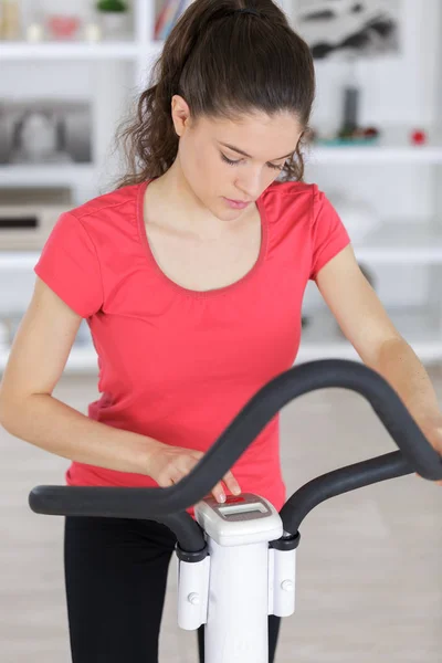 Setting the exercise program — Stock Photo, Image