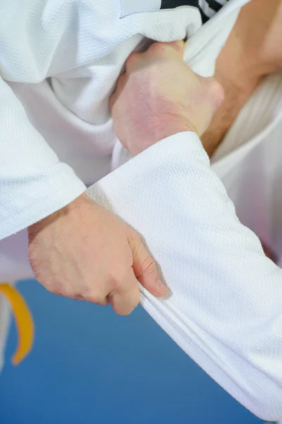 Cllose-up Judo en judo — Stockfoto