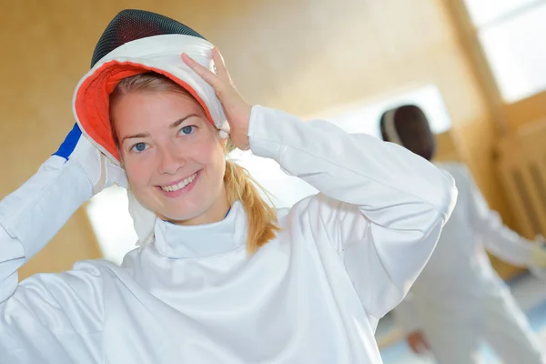 Preparing Fencing Fencing — Stock Photo, Image