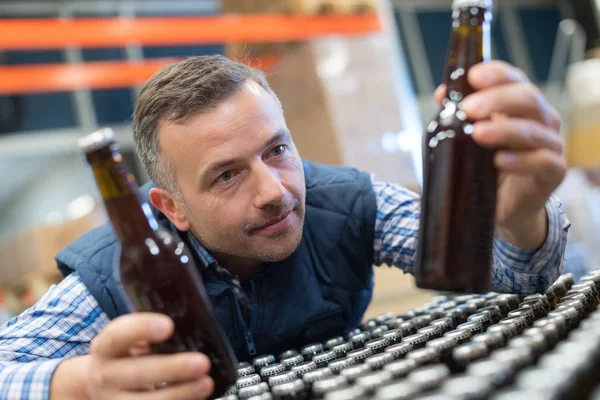 Stilig Packer Förpackningslinjen Vid Tillverkning — Stockfoto