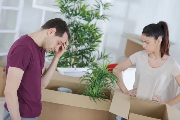 Triagem Dos Pertences Serem Transferidos — Fotografia de Stock