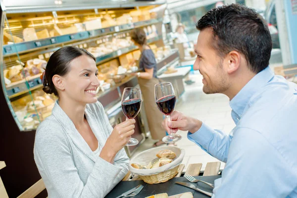 Couple Having Lunch Together — Stock Photo, Image