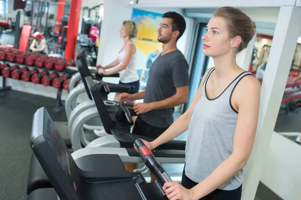 Correre Persone Tapis Roulant — Foto Stock