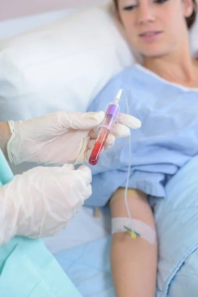 Equipo Médico Análisis Sangre — Foto de Stock