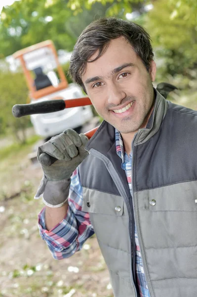 Gardener ready to get started — Stock Photo, Image