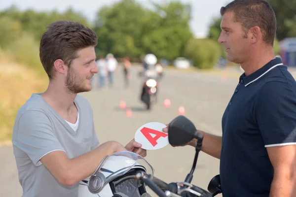 Driving school track driving license — Stock Photo, Image