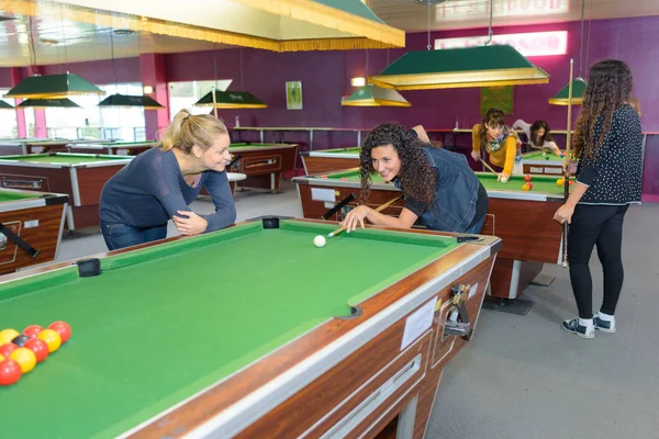 At the pool hall — Stock Photo, Image