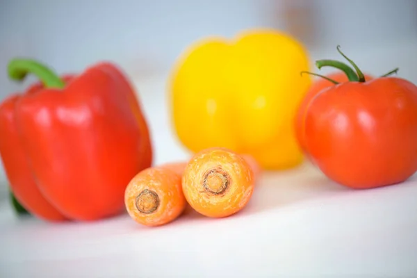 Légumes rustiques et fermer — Photo