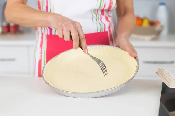 Préparation de la tarte et préparation — Photo