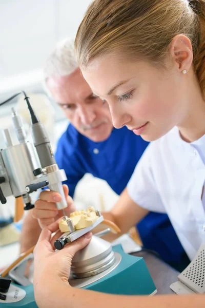 Making Dentures and artificial — Stock Photo, Image