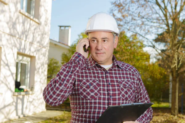 contractor holding the cost information and calling