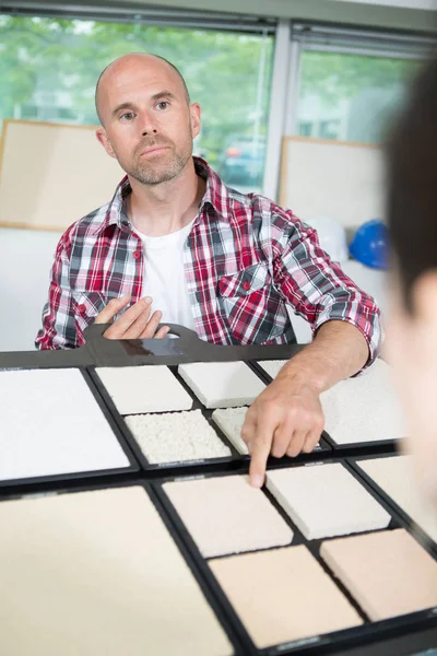 Portrait of a middle-aged man in a store building materials — Stock Photo, Image