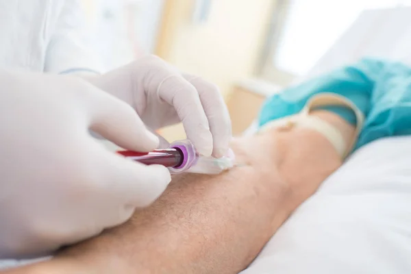 Blood for test the health close up shot — Stock Photo, Image