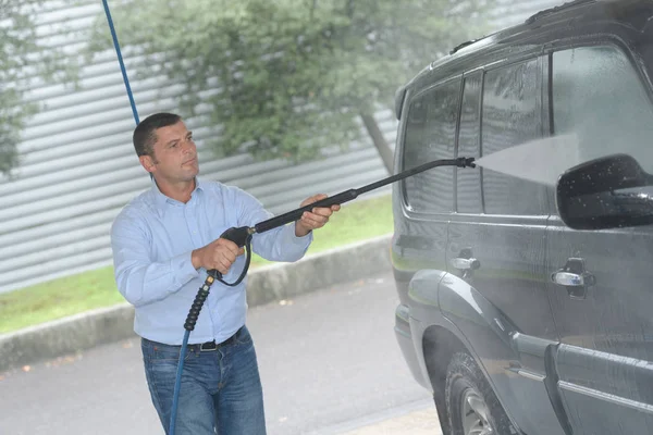 Auto Serviço Lavagem Carro — Fotografia de Stock