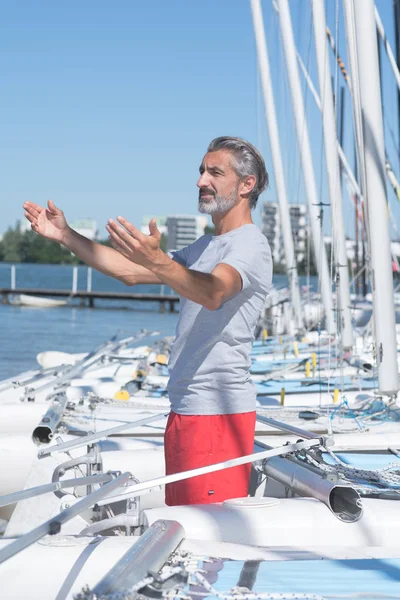 Reifer Segel Professor Erteilt Lektion — Stockfoto