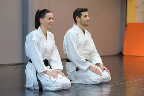 Aprendices Judo Femeninos Masculinos — Foto de Stock