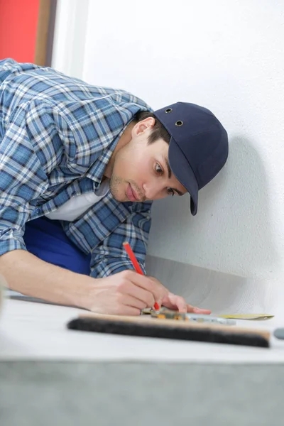 Young Handyman Uniform — Stock Photo, Image