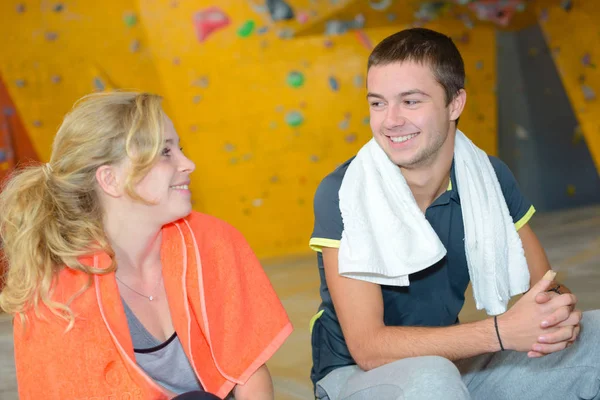 Conversation Wall Climbing Site — Stock Photo, Image