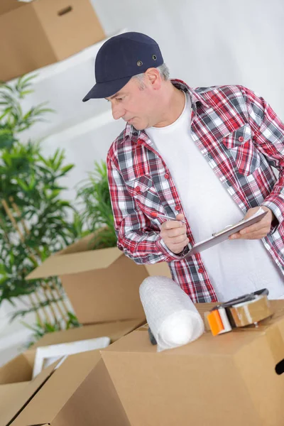 Professionell Mover Och Hane — Stockfoto