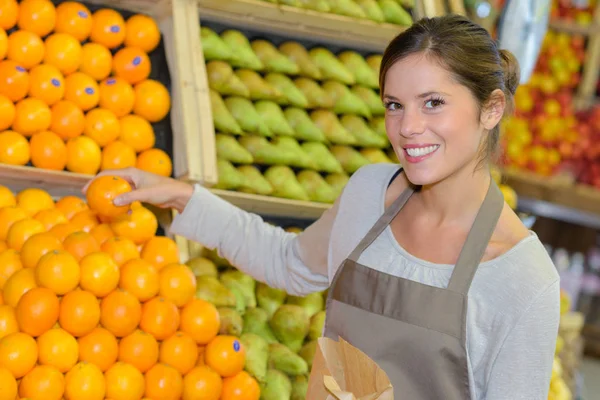 Display Fresh Fruits — Stock Photo, Image