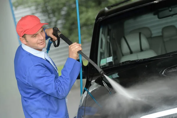 Lave Linge Voiture Gare — Photo