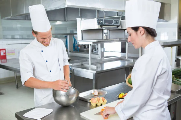 Restaurants Chef Koks Het Werk — Stockfoto