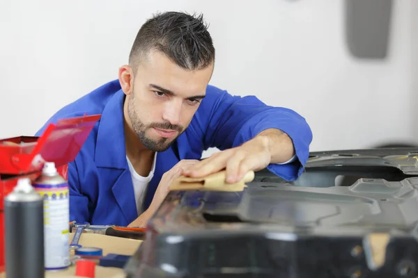 Wartung und Motor des Fahrzeugs — Stockfoto