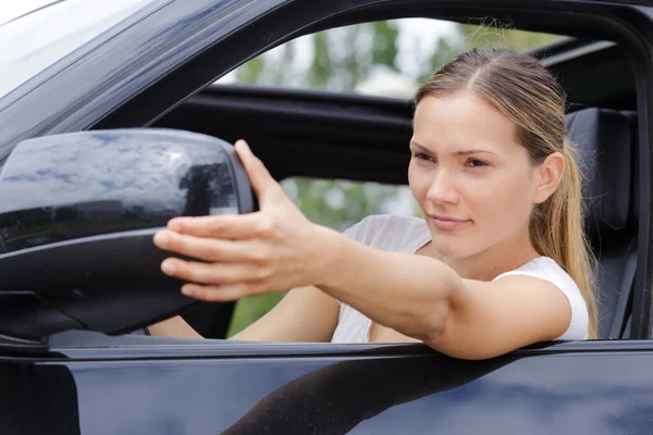 Reflection in side car mirror — Stock Photo, Image