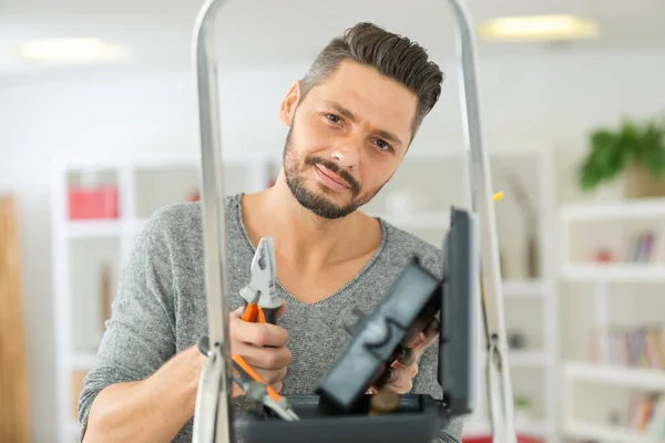 Hantverkare Hus Nära Väggen — Stockfoto