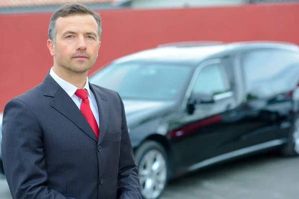 Limousine Hearse Driver — Stock Photo, Image