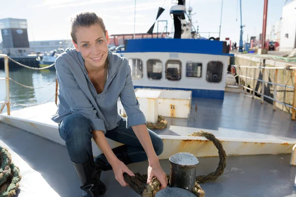 Membro Femminile Equipaggio — Foto Stock