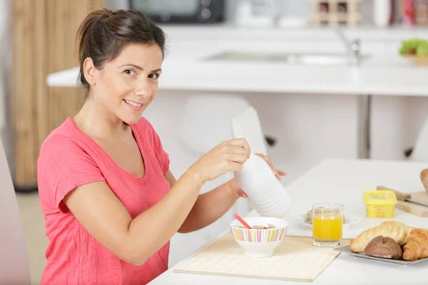 Desayuno Saludable Casa — Foto de Stock