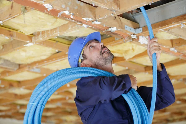 Electrician Working Site — Stock Photo, Image
