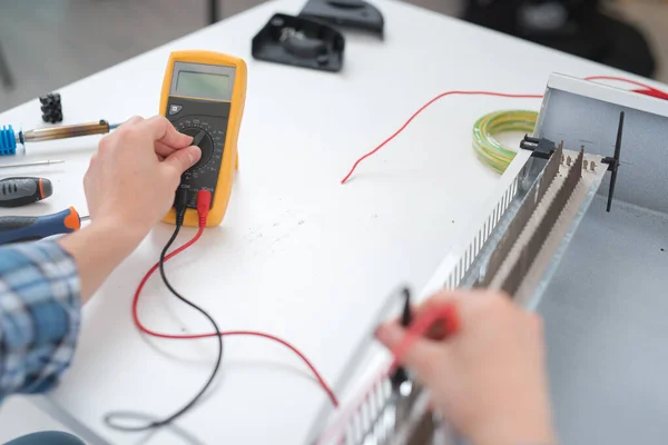 Measurement Voltage Electrical Outlet — Stock Photo, Image