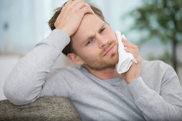 Handsome Man Suffering Toothache — Stock Photo, Image