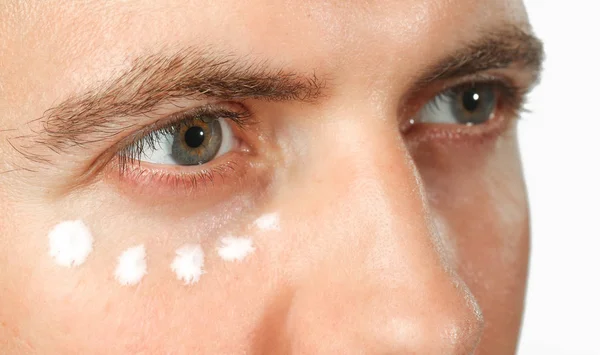 Oog Crème Behandeling Skincare Concept — Stockfoto