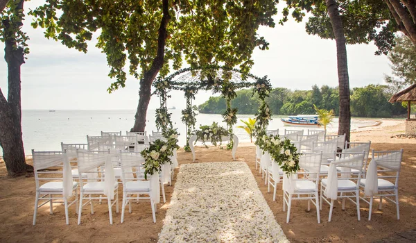 Romantische Hochzeit Strand — Stockfoto