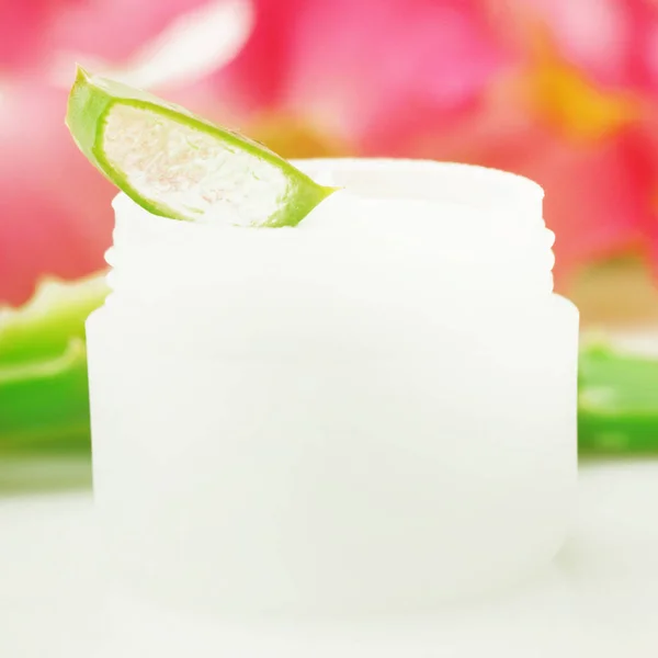 Aloe Vera Natural Cosmetic — Stok Foto